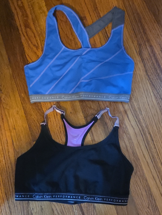 Calvin Klein Other - Calvin Klein Blue and Black Sports Bras Size Medium